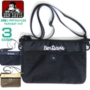 BEN DAVIS ショルダーバッグ ベンデイビス バッグ マルチモバイルショルダーバッグ サコッシュ 鞄 BEN-1329