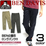 BEN DAVIS ベンデイビス ストレートパンツ ワークパンツ バックデザインがお洒落なチノパン 3色展開。 BEN-593