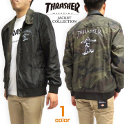 THRASHER コーチジャケット スラッシャー ナイロンジャケット メンズ ゴンズ イラスト THRASHER-036