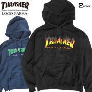 THRASHER パーカー スラッシャー スウェットパーカー メンズ ロゴ プリント スエット 裏起毛 THRASHER-083