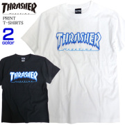 THRASHER Tシャツ アイスロゴ 半袖Tシャツ メンズ 半袖トップス クルーネック THRASHER-094