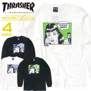 THRASHER Tシャツ ロンT スラッシャー 長袖Tシャツ メンズ プリントT 丸首 thrashermagazine THRASHER-096