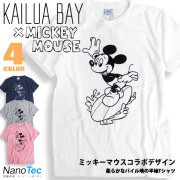 KAILUA BAY Tシャツ サーフボード ミッキーマウス パイル地Tシャツ MICKEY MOUSE コラボ TSS-300
