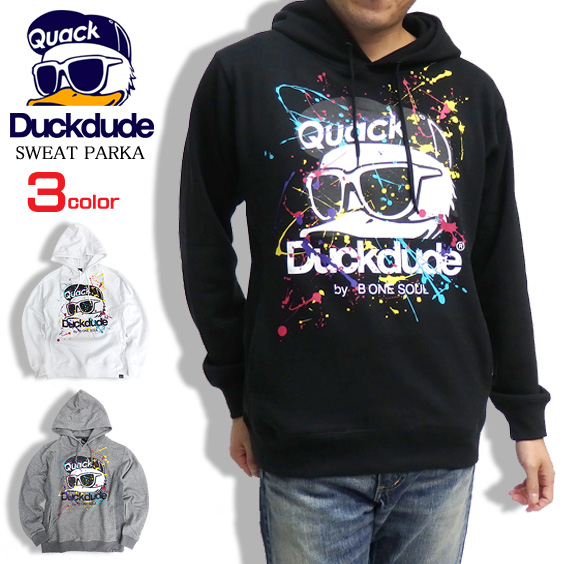 DUCK DUDE パーカー スプラッシュ プルオーバーパーカー ダックデュード ビーワンソウル トップス PKL-306