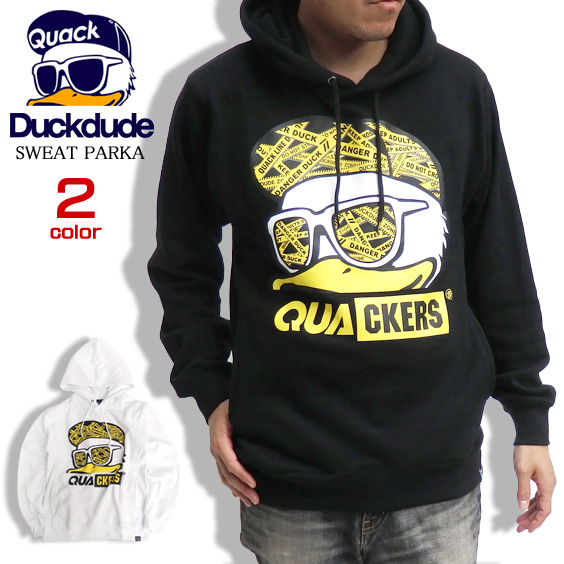 DUCK DUDE パーカー アヒルプリント スウェットパーカー ダックデュード トップス ビーワンソウル PKL-309