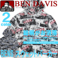 BEN DAVIS パーカー 総柄 ベンデイビス スウェットパーカー ボックスロゴ メンズ スウェット 裏毛 BEN-1085