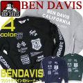 BEN DAVIS トレーナー ベンデイビス スウェット メンズ ロゴ入り スエットトレーナー BEN-1091