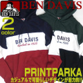 BEN DAVIS プルオーバーパーカー ベンデイビス パーカー メンズ スウェット ロゴプリントパーカー  BEN-1100