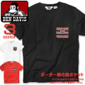 BEN DAVIS Tシャツ ボーダー柄 ポケットTシャツ メンズ 半袖 ゴリラアイコン ベンデイビス BEN-1141