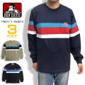 BEN DAVIS Tシャツ ポケット付き 長袖Tシャツ ベンデイビス ポケットTシャツ トップス 切り替えT BEN-1222
