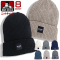 BEN DAVIS ニット帽 ブランドタグ ニットキャップ ベンデイビス 帽子 ニット リブ編み ニットワッチ BEN-1265