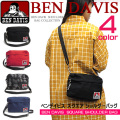 BEN DAVIS ベンデイビス ショルダーバッグ カバン ゴリラアイコンタグがポイント ショルダーストラップ付き 男女兼用 BEN-923
