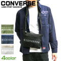 CONVERSE サコッシュ コンバース ショルダーバッグ ロゴプリント メッシュポケット バッグ CONVERSE-013