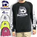 DUCK DUDE スウェット ダックデュード トレーナー メンズ アヒルプリント ロゴテープ 微裏起毛 CSL-119