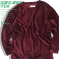 Timely Warning コーデュロイ カットソー メンズ 秋冬 トップス 暖か素材 カジュアルコーデ CSL-125