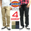 Dickies ロングパンツ TCツイルストレッチ5ポケットテーパードパンツ メンズ テーパードパンツ DICKIES-153M40WD34