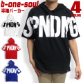 b-one-soul パーカー ビッグロゴ 半袖パーカー ロゴプリント プルオーバーパーカー トップス メンズ PKL-300