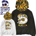 DUCK DUDE パーカー アヒル スウェットパーカー メンズ カモフラ柄 アヒルプリント 迷彩柄 スエット PKL-321