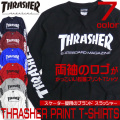THRASHER Tシャツ 長袖 プリント 袖ロゴ スラッシャー 長袖Tシャツ トップス プリント THRASHER-005