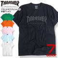 THRASHER Tシャツ ロゴプリント 半袖Tシャツ スラシャーマガジン クルーネック トップス THRASHER-024
