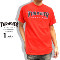 THRASHER Tシャツ ロゴ 半袖Tシャツ メンズ スラッシャー アウトライン マグロゴ プリント THRASHER-044