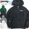 THRASHER パーカー ロゴ刺繍 ジップパーカー メンズ スラッシャー スウェット 裏起毛 THRASHER-061