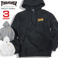THRASHER パーカー ファイアーロゴ スウェットパーカー メンズ スラッシャー ロゴ スエット THRASHER-074