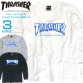 THRASHER Tシャツ ロンT スラッシャー 長袖Tシャツ クルーネック アイスロゴ プリントT THRASHER-098