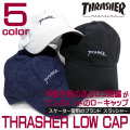 THRASHER キャップ スラッシャー ローキャップ ロゴ刺繍入り メンズ 帽子 THRASHER-1001