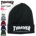 THRASHER ニット帽 スラッシャー ニット帽 ロゴ刺繍 ニットキャップ ロゴ THRASHER-1006