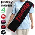 THRASHER タオル スラッシャー マフラータオル 綿素材 ブランドロゴ入り スポーツタオル THRASHER-1026