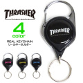 THRASHER リールキーホルダー スラッシャー リールキー ブランドロゴ 小物アイテム キーホルダー THRASHER-1032