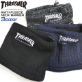 THRASHER ネックウォーマー 裏フリース スヌード スラッシャー ロゴ刺繍 ニット 秋冬小物 THRASHER-1042