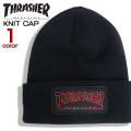 THRASHER ニット帽 ワッペン ニットキャップ スラッシャー ビーニー キャップ ロゴ 帽子 THRASHER-1045