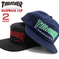 THRASHER キャップ スラッシャー 帽子 メンズ 帽子 スナップバック レディース 帽子 THRASHER-1046