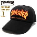 THRASHER キャップ スラッシャー 帽子 メンズ ローキャップ レディース帽子 ファイヤーロゴ THRASHER-1048