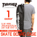 THRASHER スケートボードケース スラッシャー スケボーバッグ ロゴプリント ポーチ付 THRASHER-THRBC001