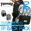 THRASHER リュックサック スラッシャー デイパック アメコミ リュック 総柄バッグ THRASHER-THRBF5900
