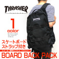 THRASHER バッグ スラッシャー リュック ボードバックパック ロゴ刺繍がポイント THRASHER-THRCD501