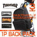 THRASHER リュック スラッシャー デイパック ロゴマーク プリント バックパック THRASHER-THRPN-6900