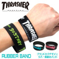 THRASHER ラバーバンド スラッシャー リストバンド ブランドロゴ ブレスレット THRASHER-THRRW100