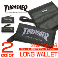 THRASHER 財布 スラッシャー 長財布 ブランドロゴのプリントがかっこいい 小銭入れ THRASHER-THRSG112
