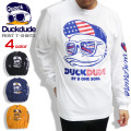 DUCK DUDE Tシャツ アメリカンなアヒル 長袖Tシャツ メンズ トップス ダックデュード ビーワンソウル TSL-101