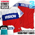 VISION Tシャツ 切り替え 半袖Tシャツ VISION STREET WEAR 切替えTシャツ VISION-030