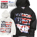VISION パーカー ロゴプリント スウェットパーカー メンズ ヴィジョン アメリカン ビッグロゴ VISION-083