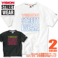 VISION STREET WEAR Tシャツ ビジョンストリートウェア 半袖Tシャツ カラーストーンロゴ VISION-124