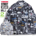VISION ジャケット 総柄 コーチジャケット ヴィジョンストリートウェア メンズ ビジョン ブルゾン VISION-136