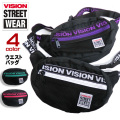 VISION ウエストバッグ ロゴテープ ショルダーバッグ ヴィジョン カバン ボディバッグ VISION-VSJQ200