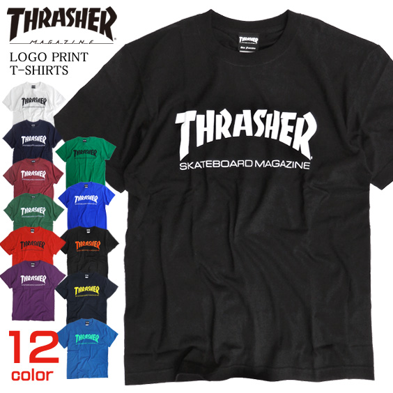 THRASHER Tシャツ ロゴプリント 半袖Tシャツ スラッシャー トップス スラッシャーマガジン THRASHER-016