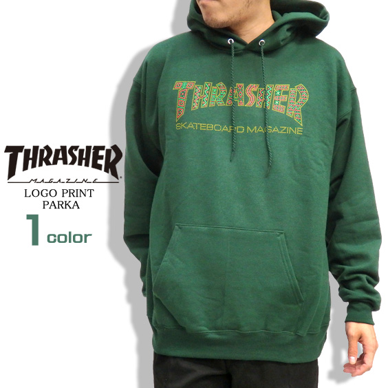 THRASHER パーカー スラッシャー スウェットパーカー メンズ スエット ロゴ プリント THRASHER-046